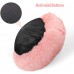 Soft Plush Dog Bed, Dog Cat Luxury Faux Fur Donut Cushion, Warm Cozy Joint Anxiety Relief Sleeper